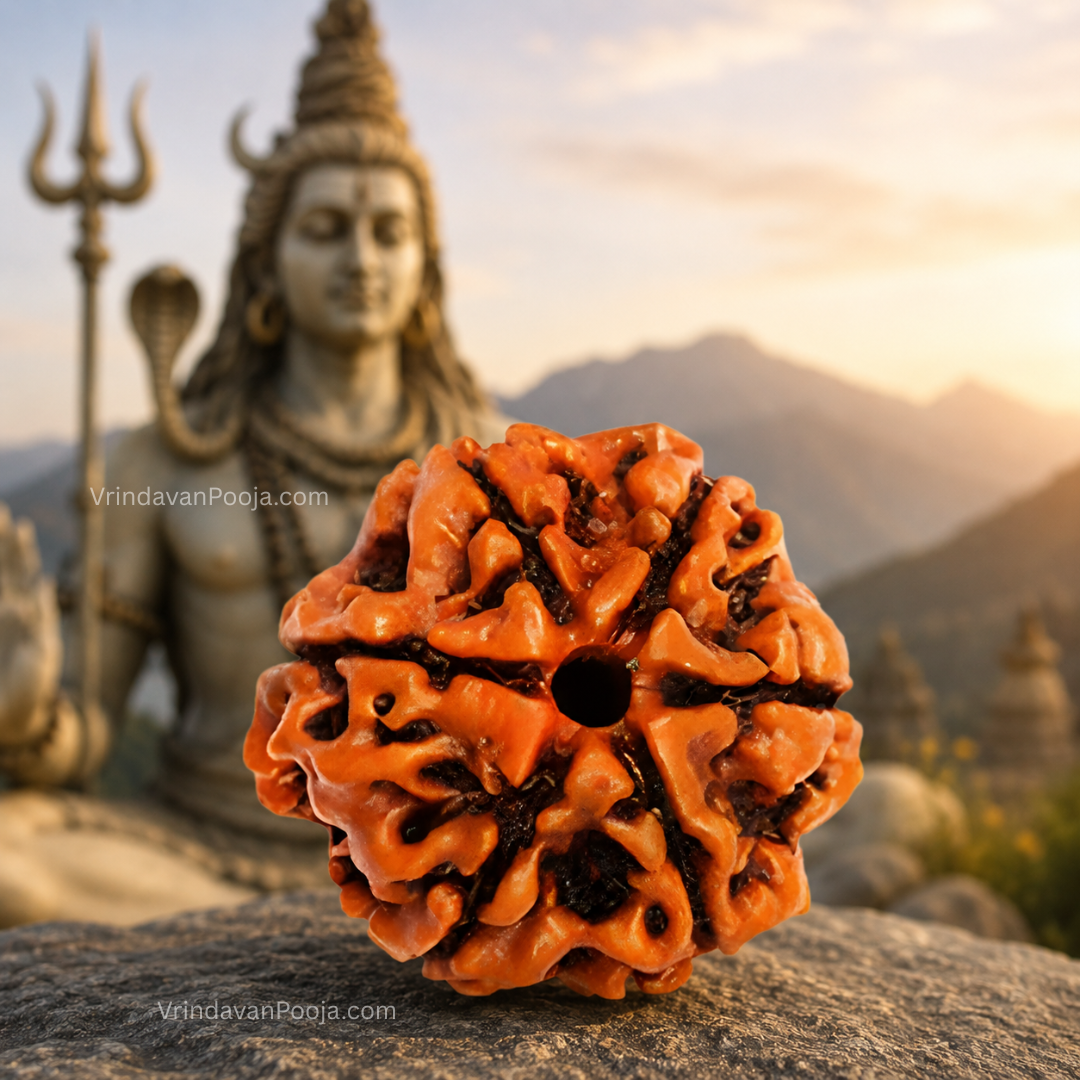 6 Mukhi Abhimantrit Rudraksha