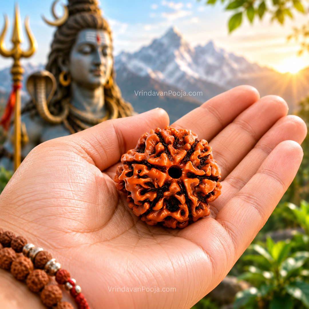 6 Mukhi Abhimantrit Rudraksha