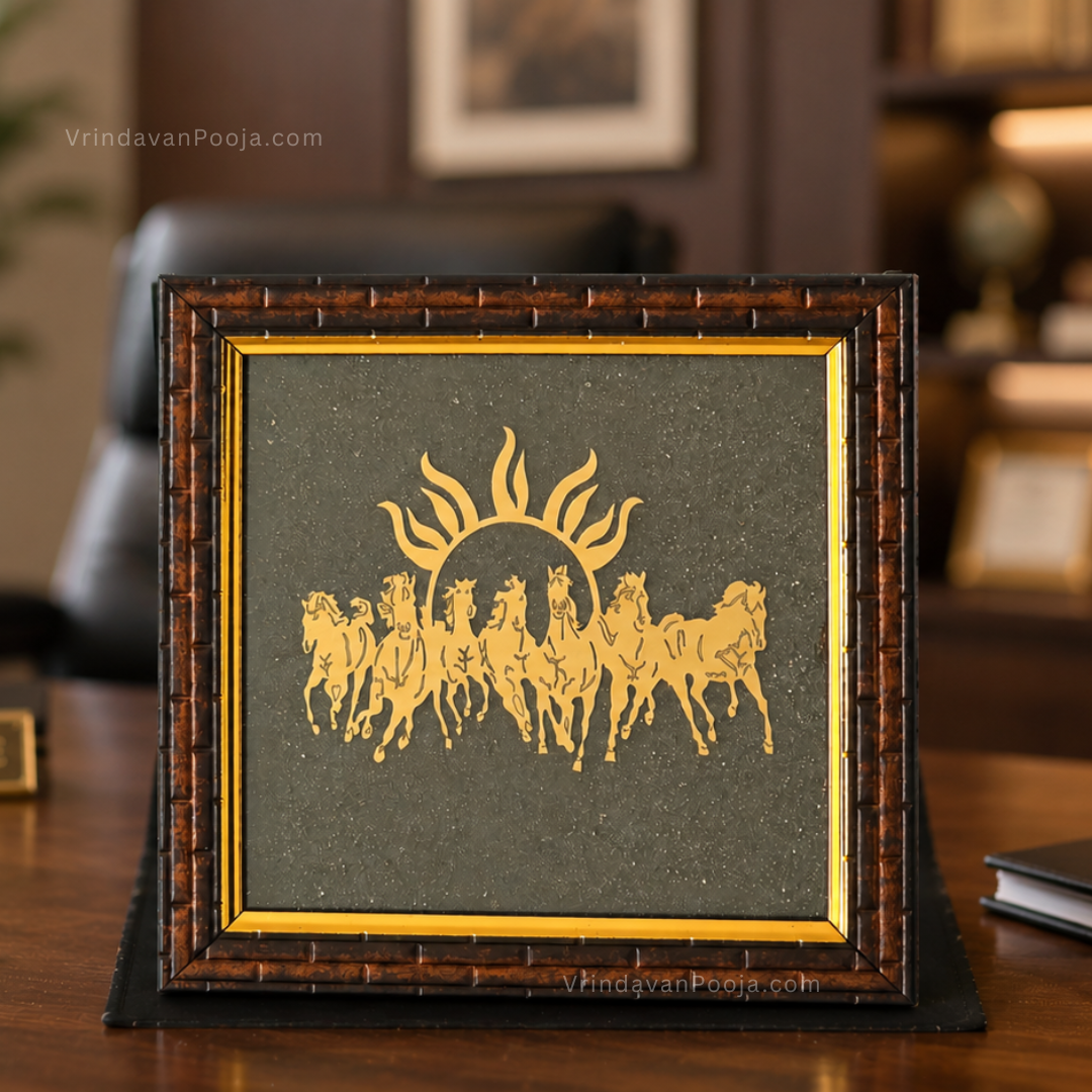 7 Horses on Raw Pyrite