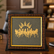 7 Horses on Raw Pyrite