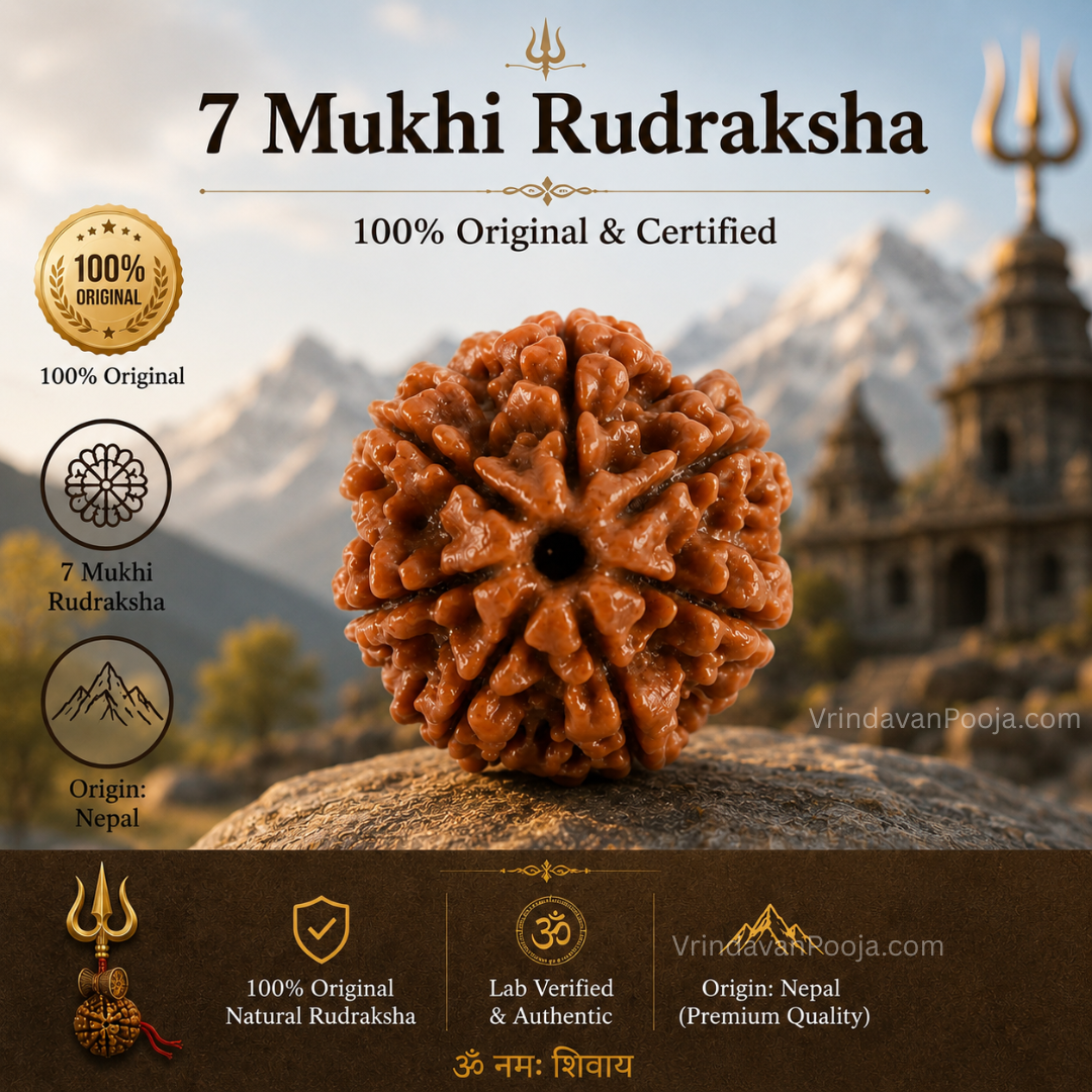 7 Mukhi Abhimantrit Rudraksha
