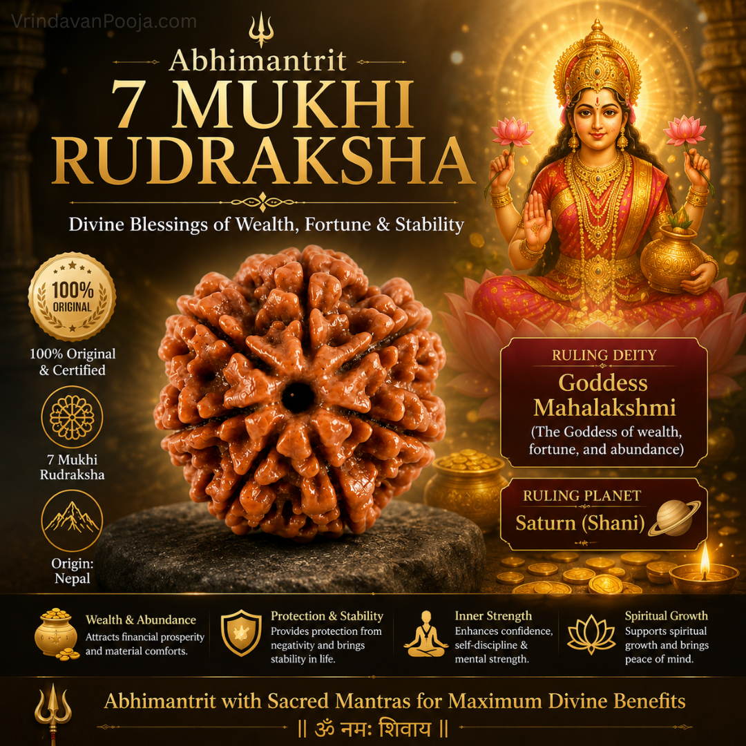 7 Mukhi Abhimantrit Rudraksha