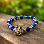 Evil Eye Bracelet with Ganesh Ji Blessing
