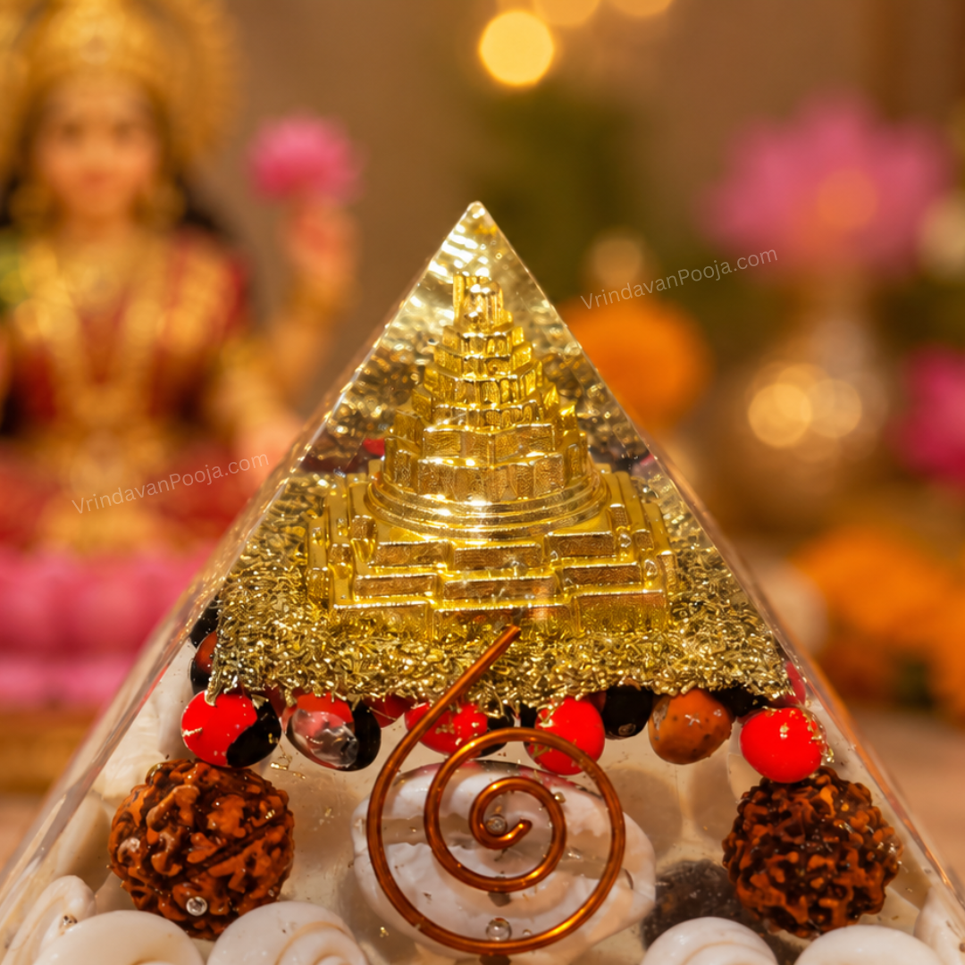 Abhimantrit Shree Laxmi Yantra Pyramid