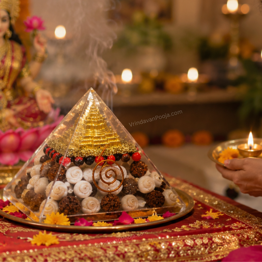 Abhimantrit Shree Laxmi Yantra Pyramid