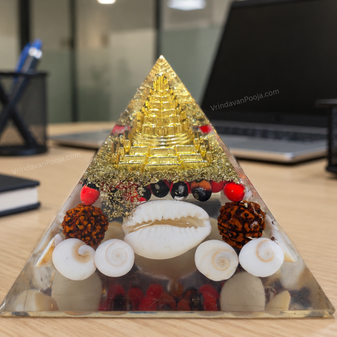 Abhimantrit Shree Laxmi Yantra Pyramid
