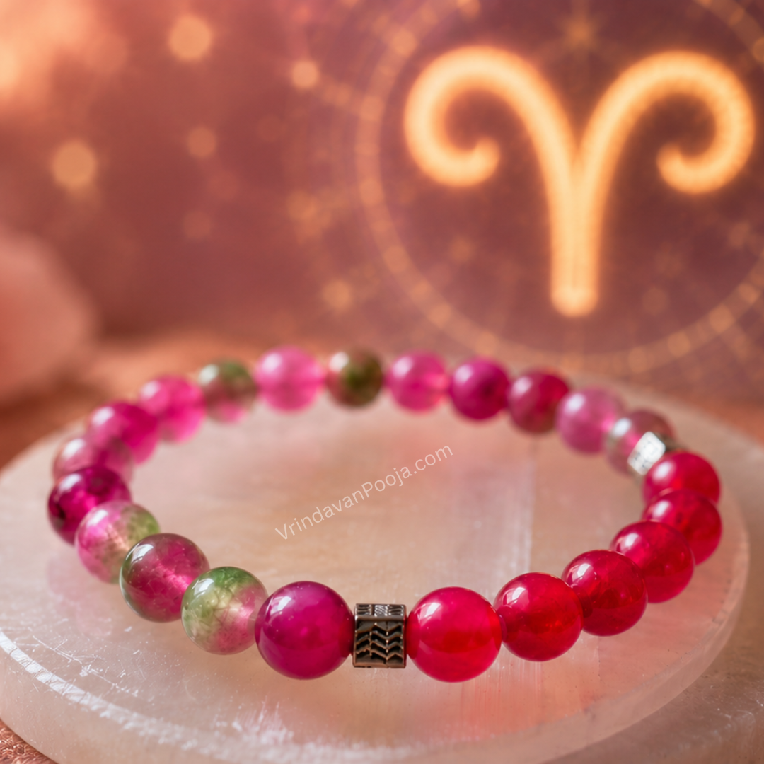 Red Jasper Bracelet (Mesh Rashi) Aries