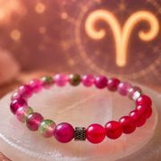 Red Jasper Bracelet (Mesh Rashi) Aries