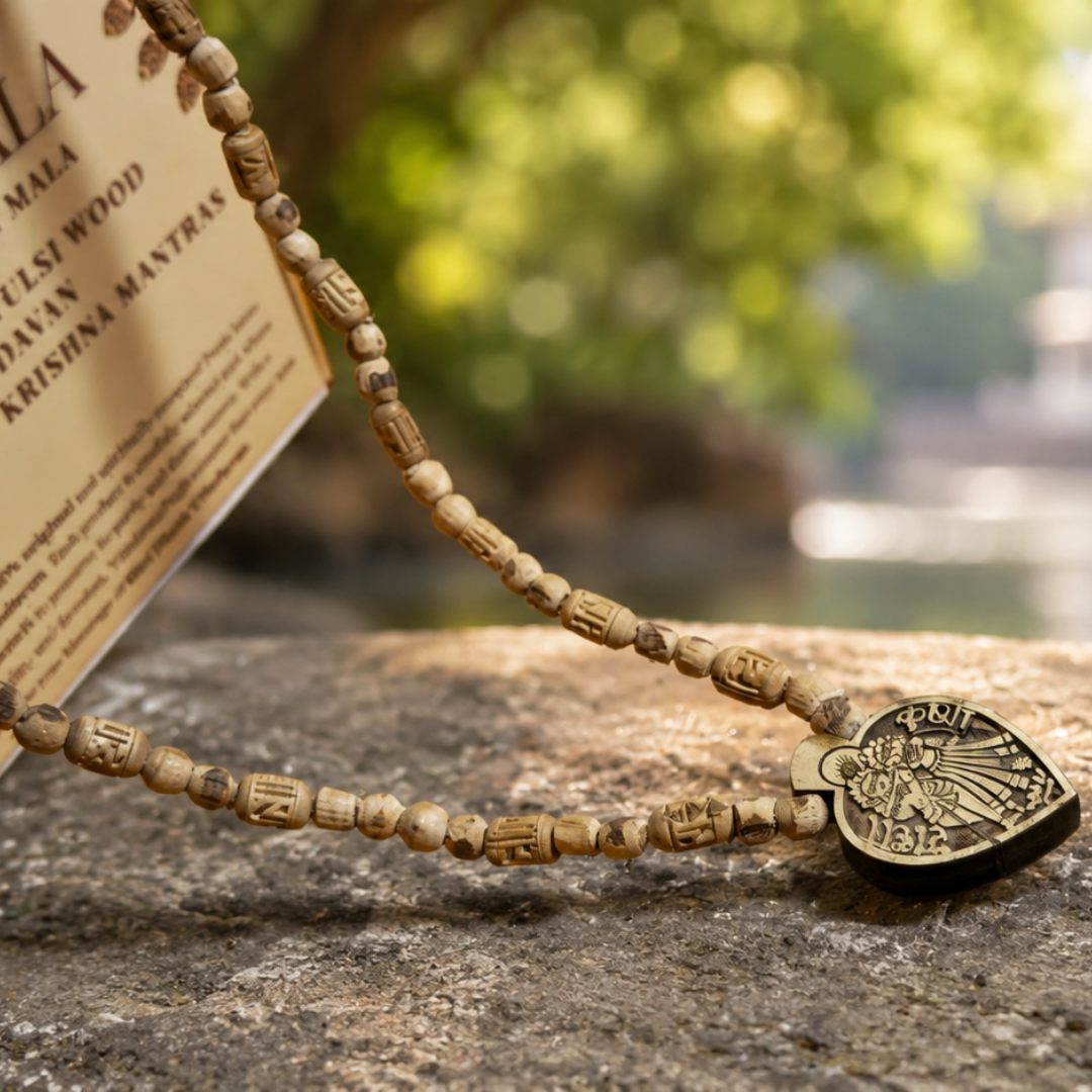 Tulsi Mala with Radha Krishna Pendant