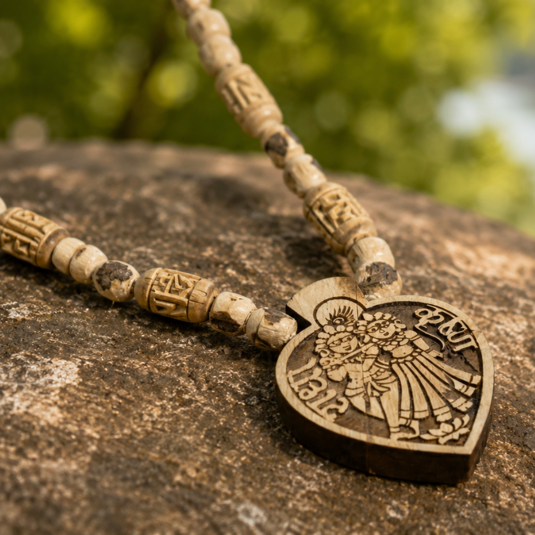Tulsi Mala with Radha Krishna Pendant