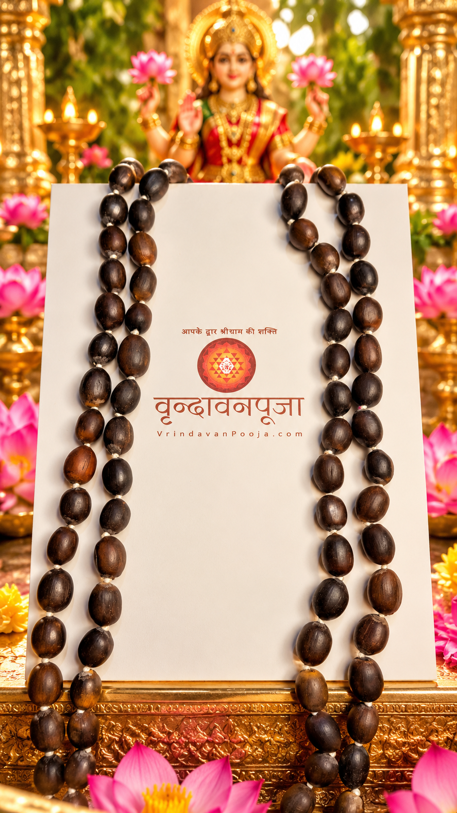 Kamal Gatta Japa Mala for Laxmi Pooja | 108 Big Lotus Seeds