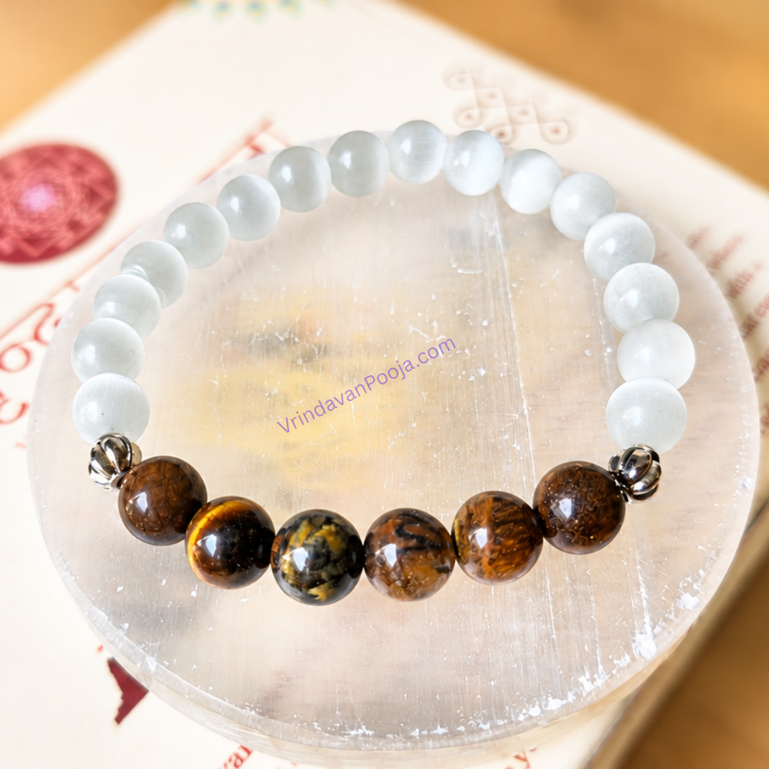 Selenite Bracelet (Vrishabh Rashi) Taurus