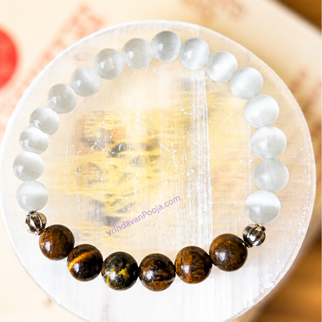 Selenite Bracelet (Vrishabh Rashi) Taurus