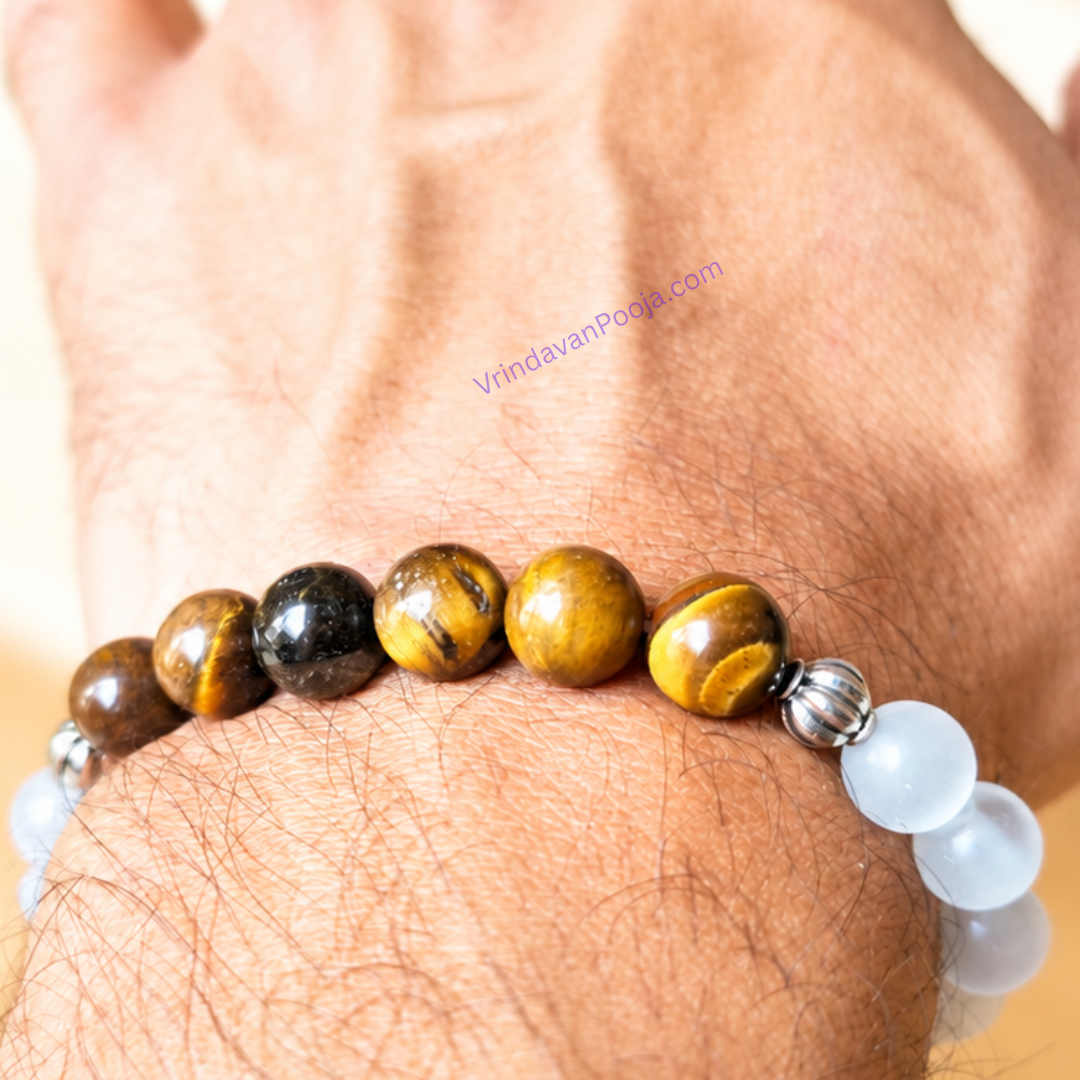 Selenite Bracelet (Vrishabh Rashi) Taurus