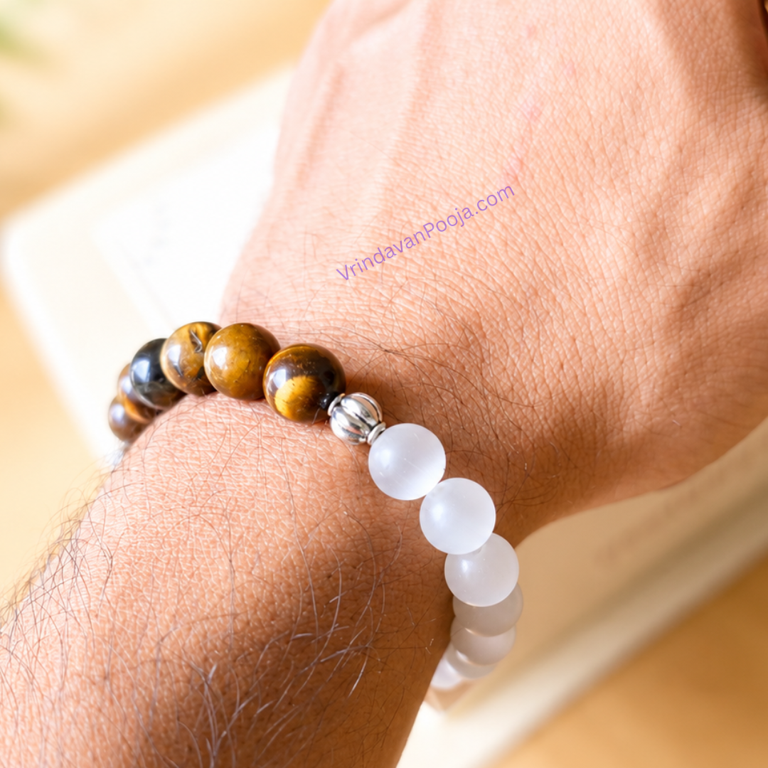 Selenite Bracelet (Vrishabh Rashi) Taurus