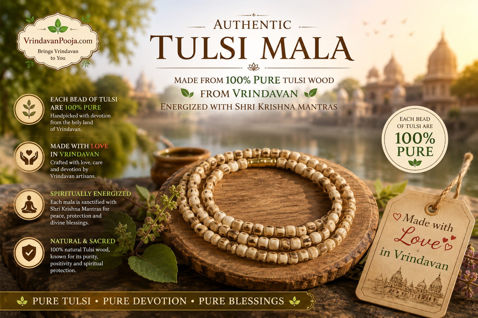 Tulsi Mala Kanthi (Single Round)