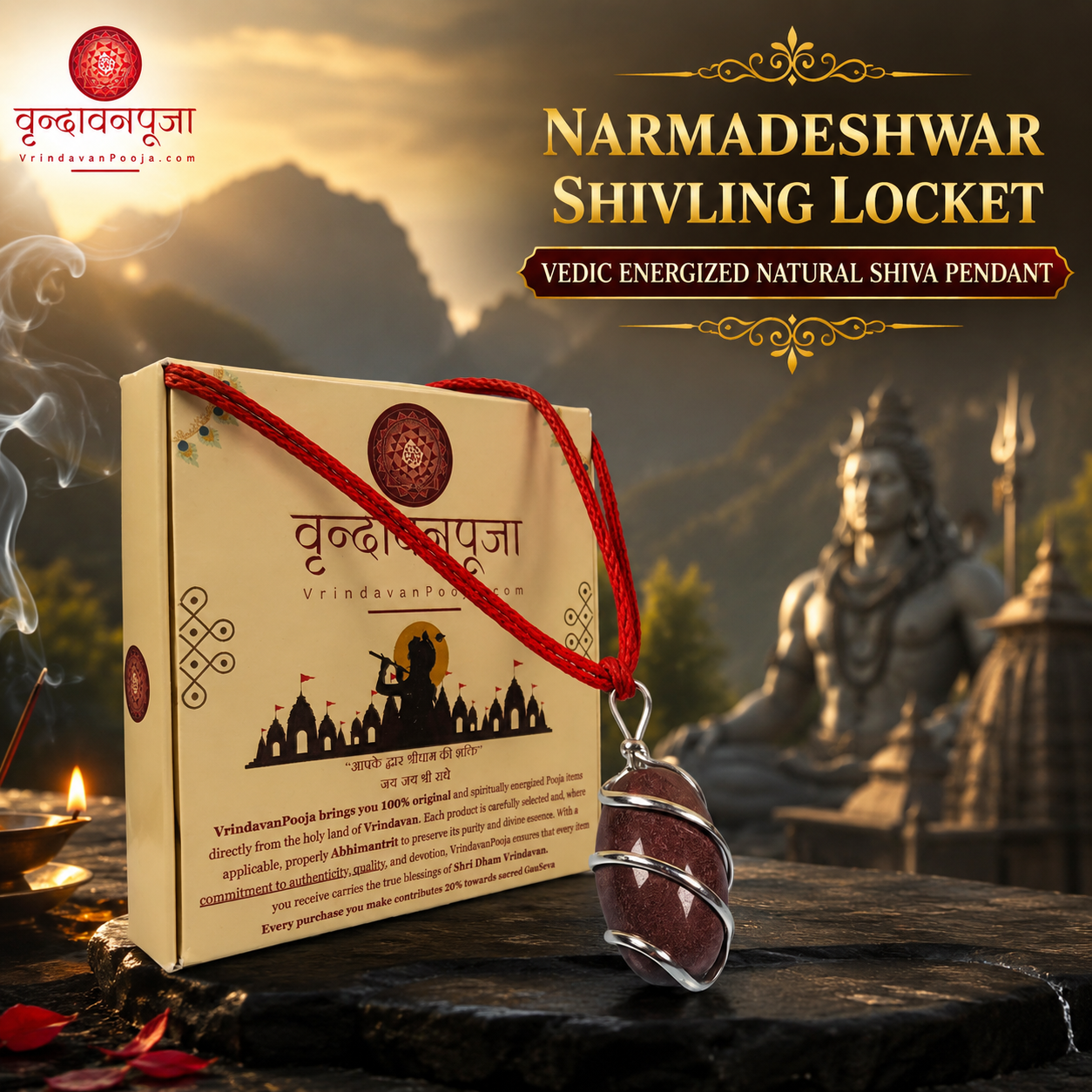 Narmadeshwar Shivling Locket
