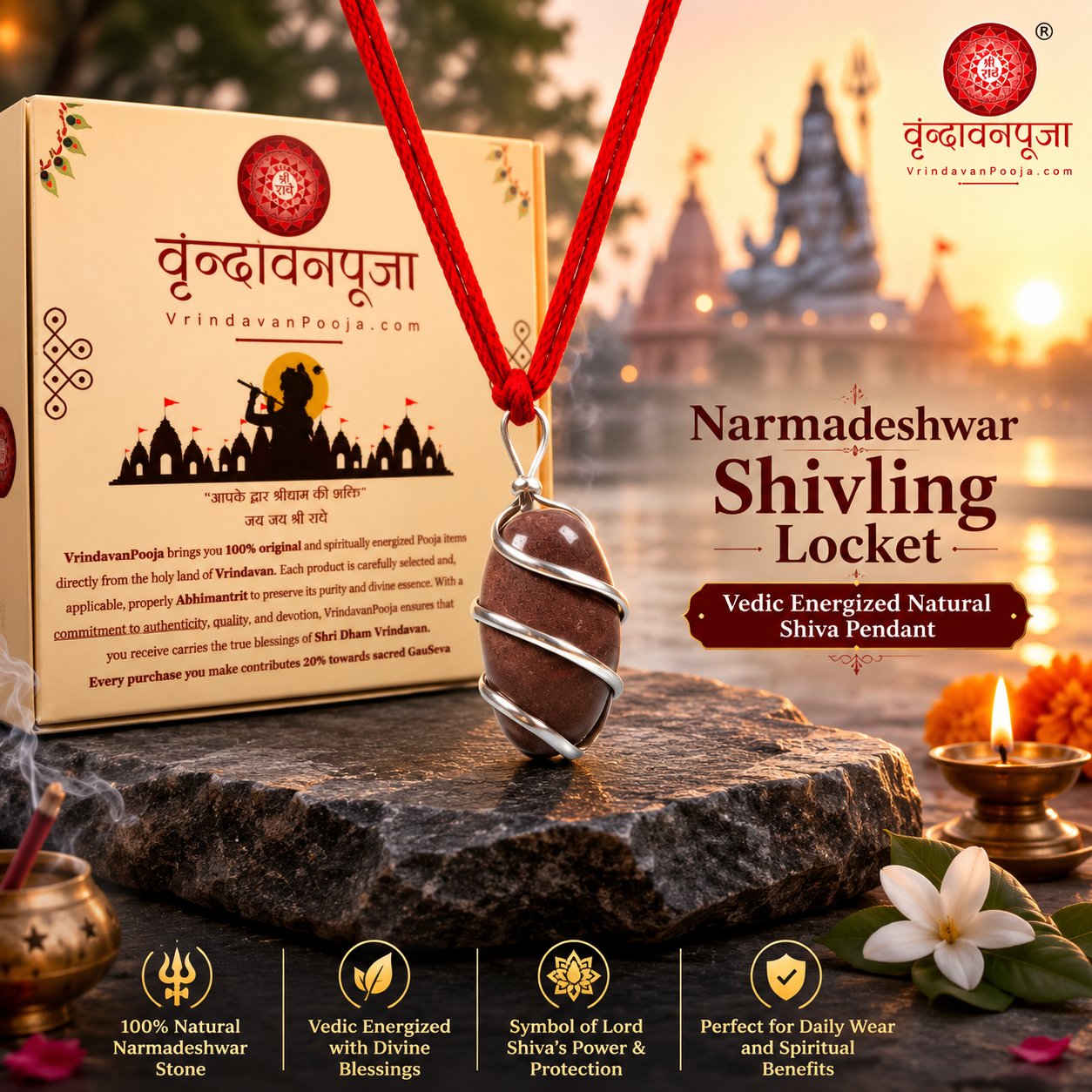 Narmadeshwar Shivling Locket