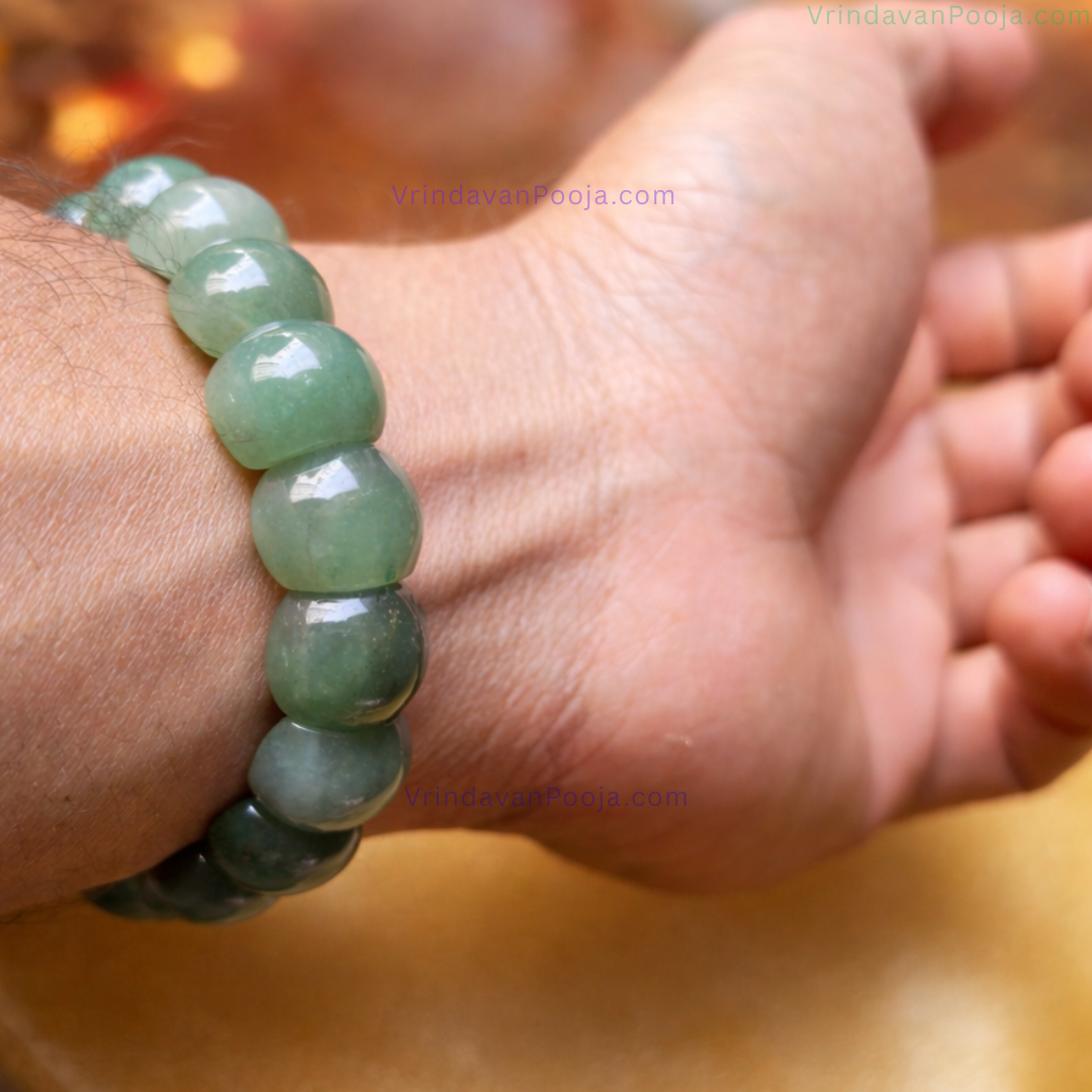 Green Aventurine Bracelet - Abhimantrit & Authentic