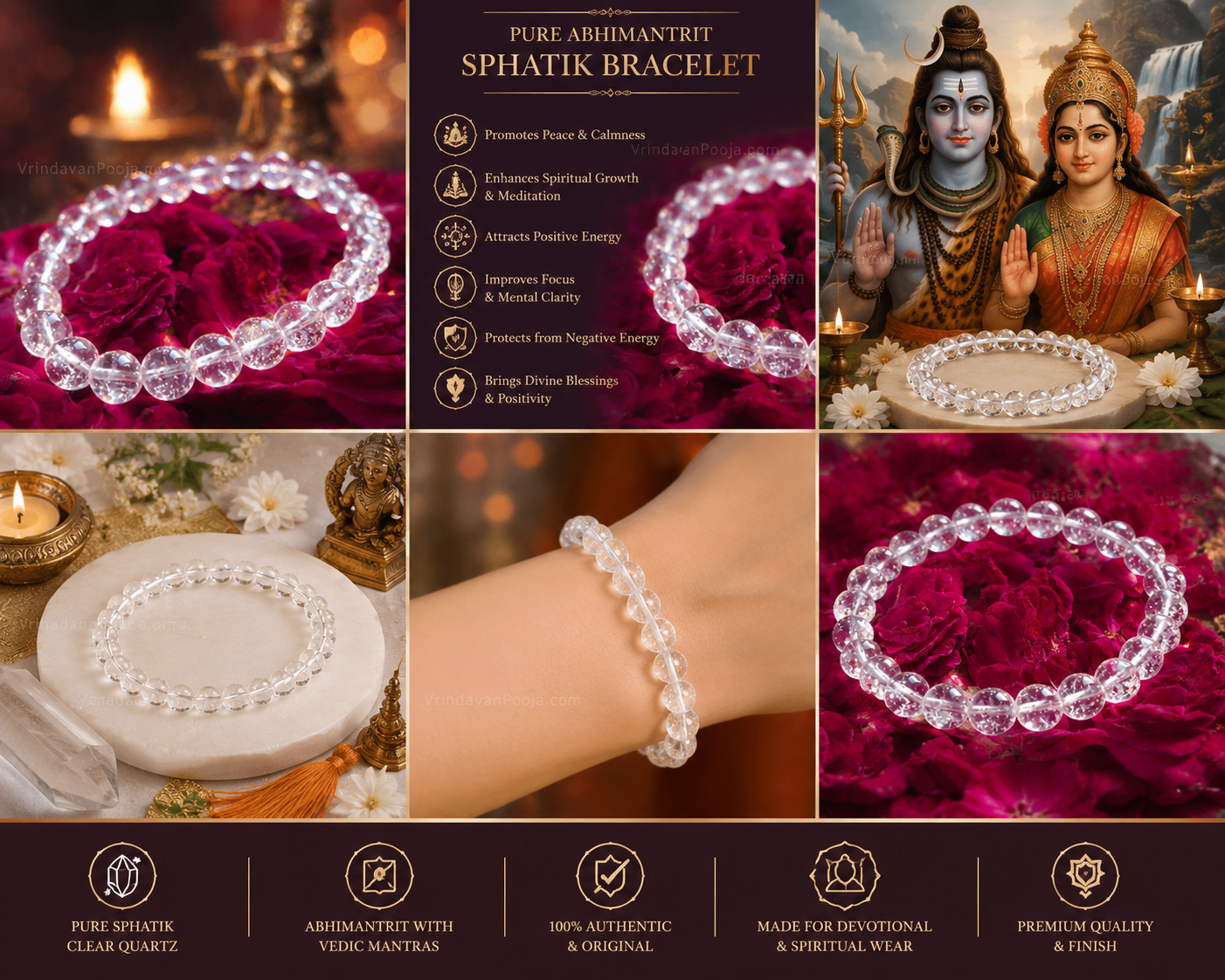 Pure Sphatik Bracelet (Abhimantrit)