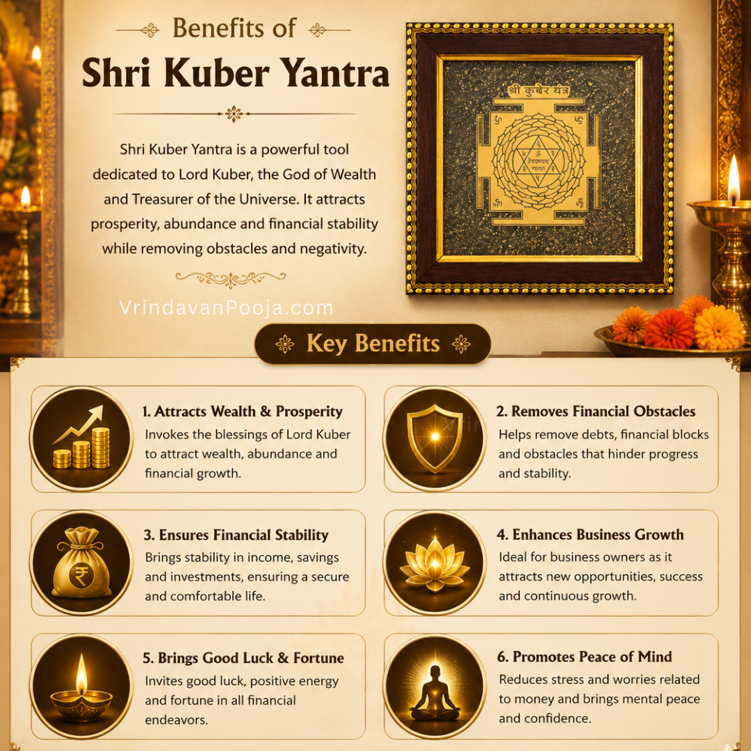 Shri Kuber Yantra on Raw Pyrite Frame