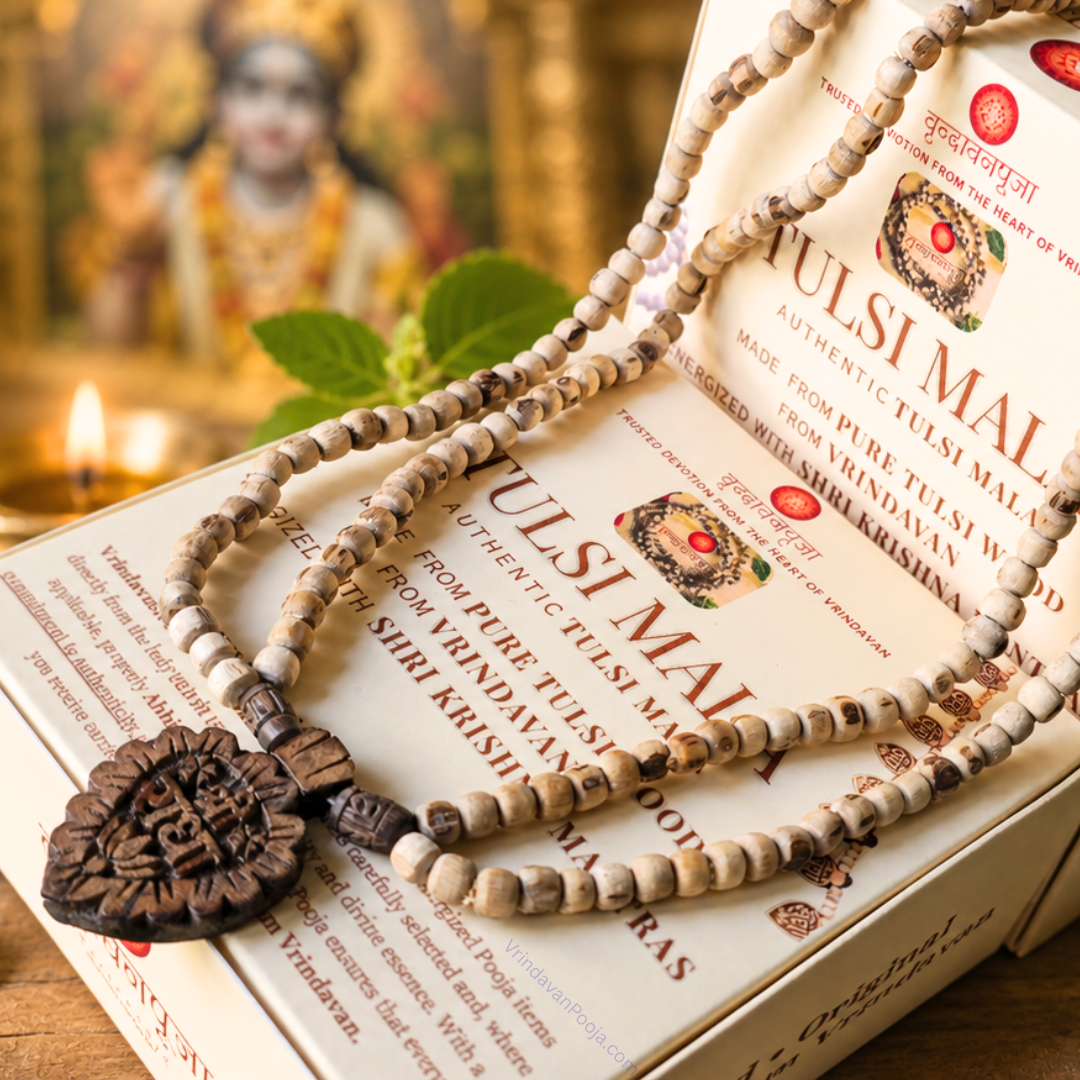 Shri Radha Locket Double Tulsi Mala