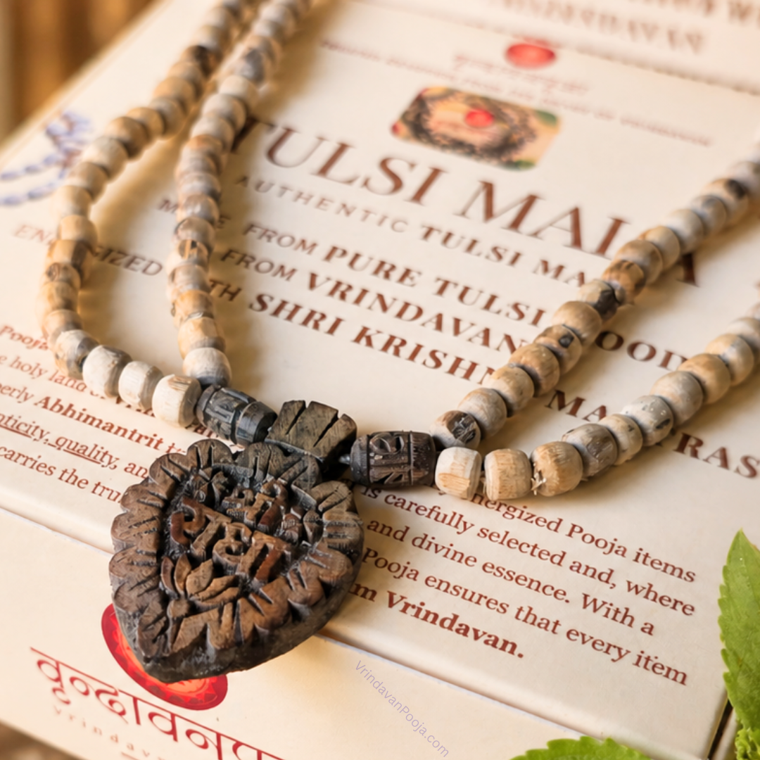 Shri Radha Locket Double Tulsi Mala