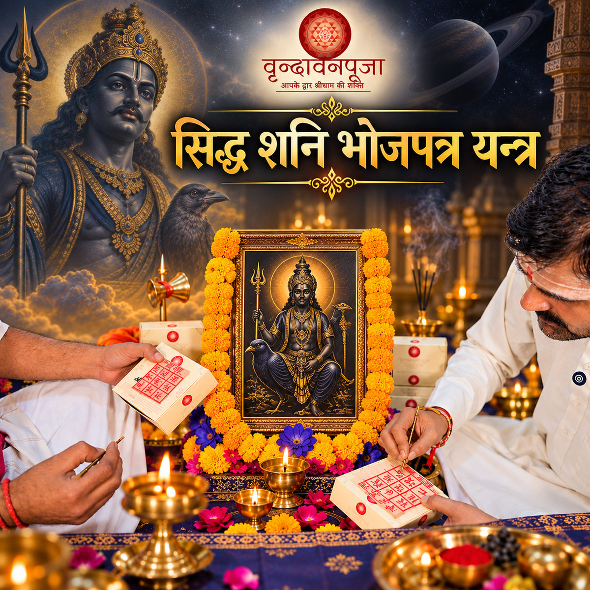 सिद्ध शनि भोजपत्र यन्त्र । Siddha Shani Yantra । Bhojpatra