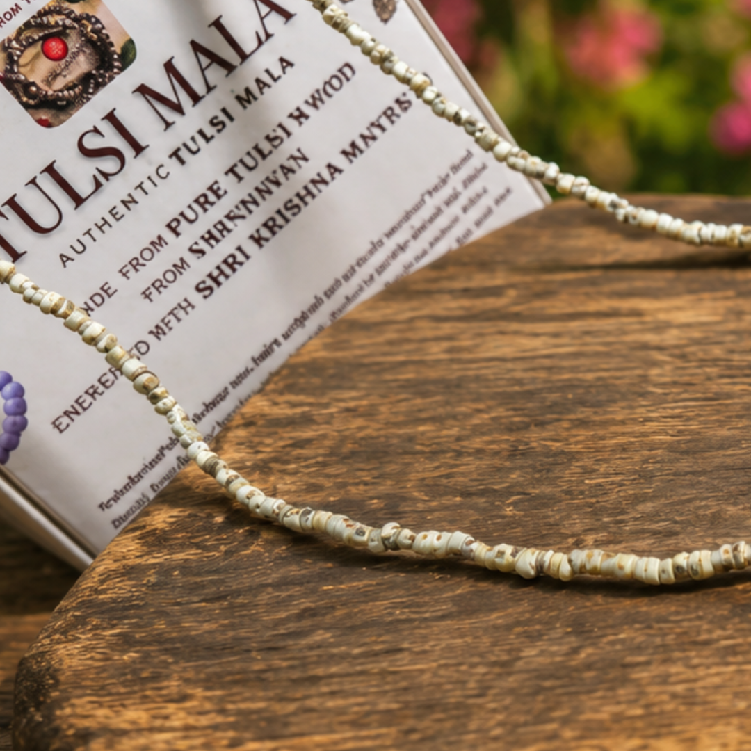 Tulsi Kanthi Mala (2 Round) – 100% Original Tulsi Beads