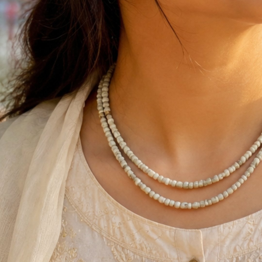 Tulsi Kanthi Mala (2 Round) – 100% Original Tulsi Beads